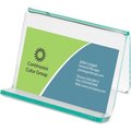 Lorell Lorell® Acrylic Transparent Green Edge Business Card Holder 80657